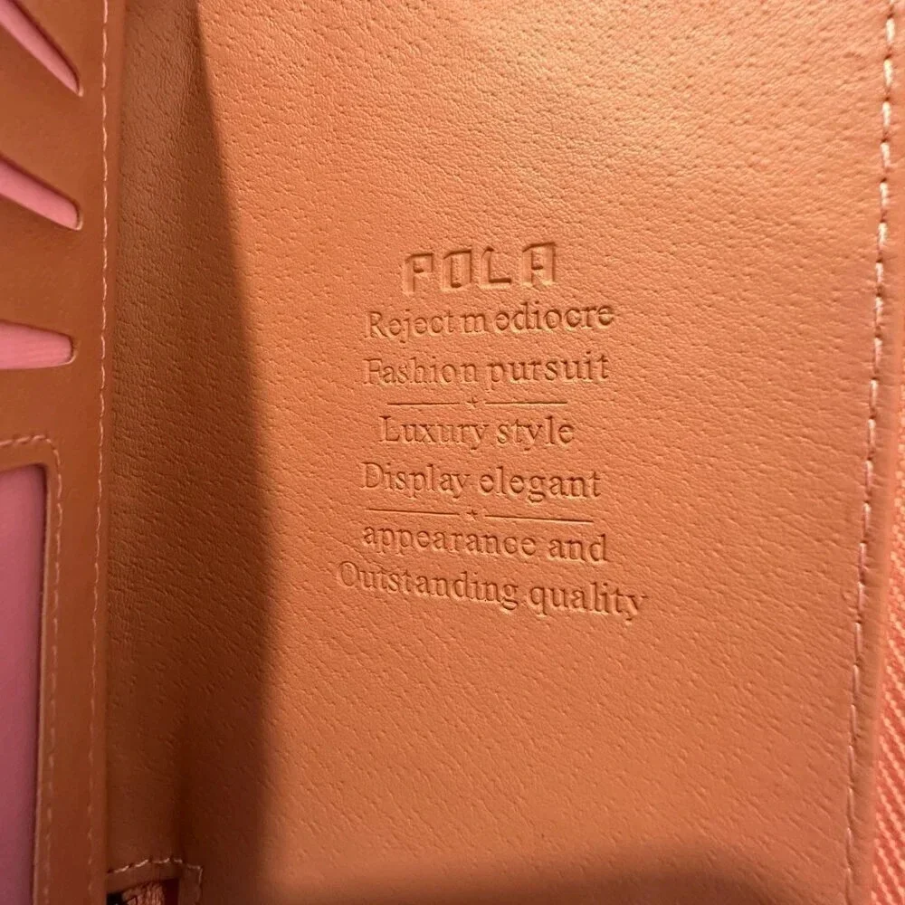 Pola Dusty Pink Leather Wristlet/Wallet